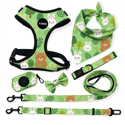 Printed Pet Accessory Set